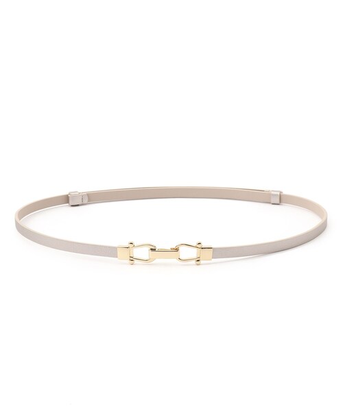 SHOO・LA・RUE（シューラルー）の「スライドビット風スムースベルト（ベルト・レディース・ブラック/ブラウン系その他/ピンクゴールド・00）」の8枚目の写真