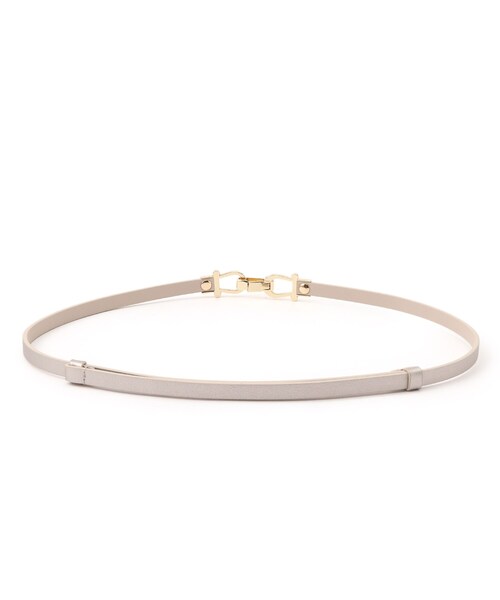 SHOO・LA・RUE（シューラルー）の「スライドビット風スムースベルト（ベルト・レディース・ブラック/ブラウン系その他/ピンクゴールド・00）」の7枚目の写真