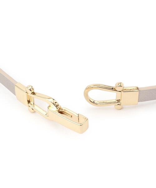 SHOO・LA・RUE（シューラルー）の「スライドビット風スムースベルト（ベルト・レディース・ブラック/ブラウン系その他/ピンクゴールド・00）」の5枚目の写真