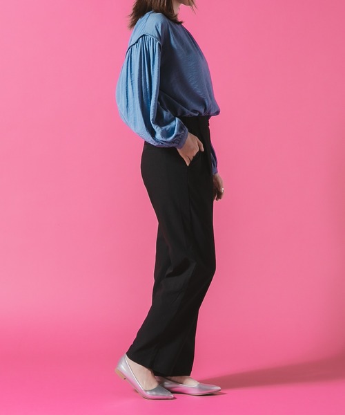 fort point(フォーポイント)の「【FORT POINT/フォートポイント】ストレッチストレートパンツ(その他パンツ・レディース・ネイビー/ブラック/ライトブラウン・X-LARGE/LARGE/MEDIUM)」の5枚目の写真