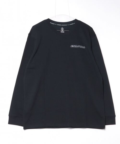 UNDER ARMOUR（アンダーアーマー）の「アンダーアーマー  UAヘビーウェイト ロゴ グラフィック ロングスリーブTシャツ（Tシャツ/カットソー・メンズ・ブラック/ネイビー・M/L/3L/LL）」の2枚目の写真