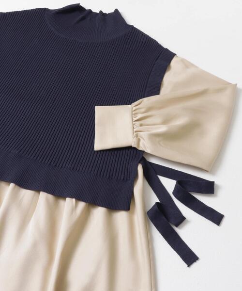 ITEMS URBANRESEARCH（アイテムズ アーバンリサーチ）の「ニットベストドッキングワンピース（ワンピース・レディース・チャコールグレー/ブラウン/ネイビー・FREE）」の20枚目の写真