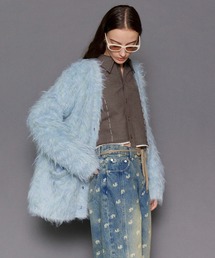 Fluffy Shaggy Knit Cardigan/フラッフィーシャギーカーディガン