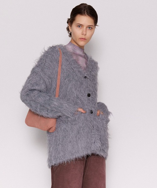 【MAISON SPECIAL】フラッフィーシャギーカーディガン Fluffy Shaggy Knit Cardigan/フラッフィーシャギーカーディガン