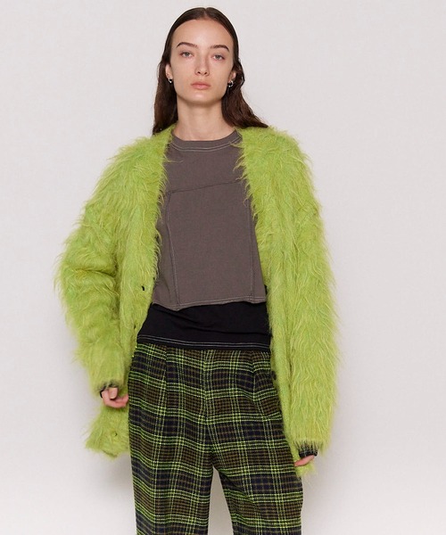 Fluffy Shaggy Knit Cardigan/フラッフィーシャギーカーディガン