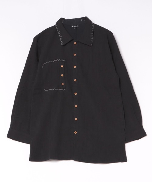 【チャイハネ】シェパベMEN'Sシャツ S（シャツ/ブラウス）｜チャイハネ（チャイハネ）