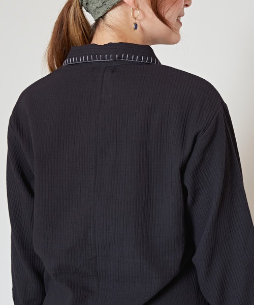 チャイハネ（チャイハネ）の「【チャイハネ】シェパベMEN'Sシャツ S（シャツ/ブラウス・メンズ・オレンジ/ブラック/ホワイト/ベージュ・S）」の13枚目の写真