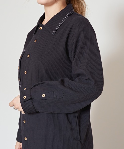 チャイハネ（チャイハネ）の「【チャイハネ】シェパベMEN'Sシャツ S（シャツ/ブラウス・メンズ・オレンジ/ブラック/ホワイト/ベージュ・S）」の15枚目の写真