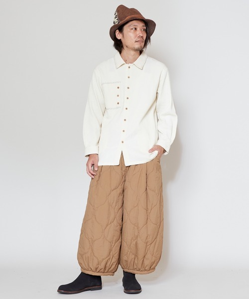 チャイハネ（チャイハネ）の「【チャイハネ】シェパベMEN'Sシャツ S（シャツ/ブラウス・メンズ・オレンジ/ブラック/ホワイト/ベージュ・S）」の5枚目の写真