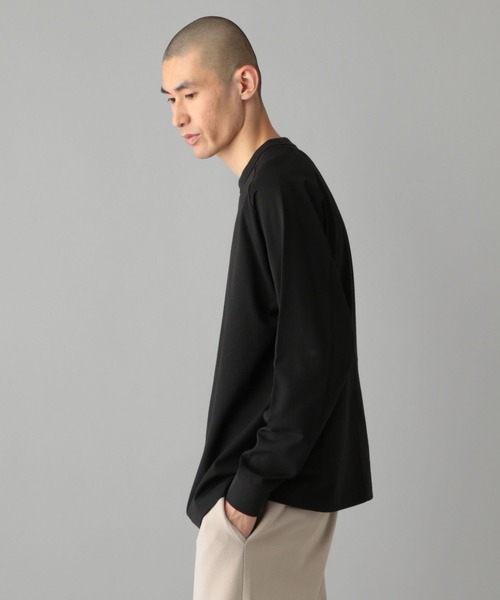 O0u(オーゼロユー)の「コットンロングスリーブTEE 972997(Tシャツ/カットソー・メンズ・ホワイト/ブラック・FREE)」の14枚目の写真
