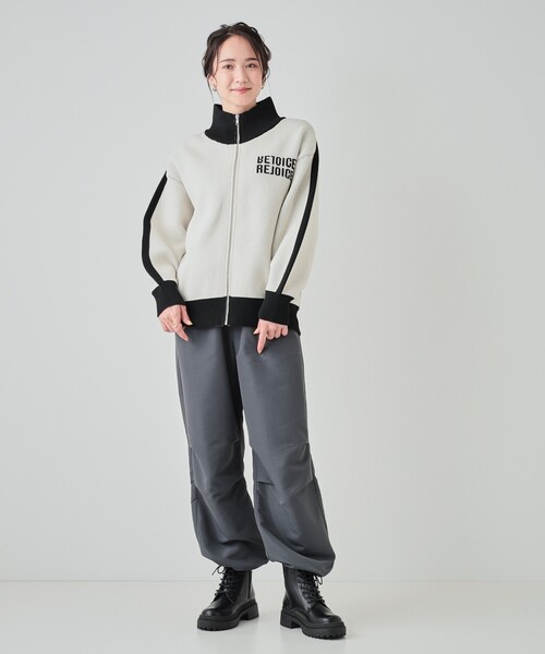 SHOO・LA・RUE（シューラルー）の「◆旬なコーデが決まる！レースアップブーツ（ブーツ・レディース・アイボリー/ブラック・45/35）」の3枚目の写真