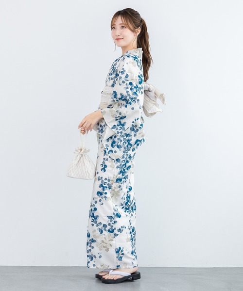 早い者勝ち！完売品！【floro by SOUBIEN】セパレート浴衣3点セット セール】floroセパレート浴衣3点セット （上着＋巻スカート＋帯