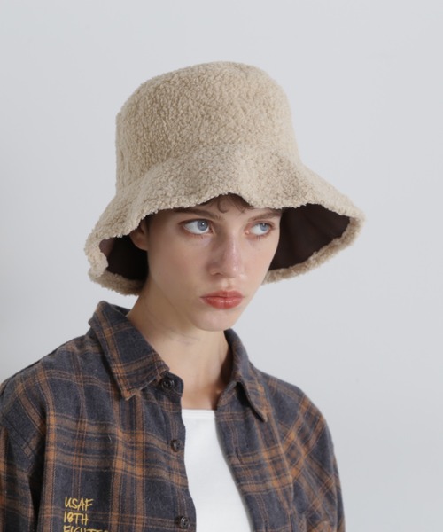 《直営店限定》REVERSIBLE FAKE LEATHER HAT/リバーシブルフェイクレザーハット（ハット）｜AVIREX（アヴィレックス）