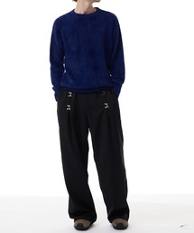 Crew Neck Simple Shaggy Knit/クルーネック シンプルシャギーニット