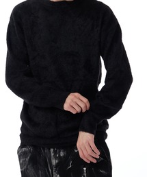Crew Neck Simple Shaggy Knit/クルーネック シンプルシャギーニット