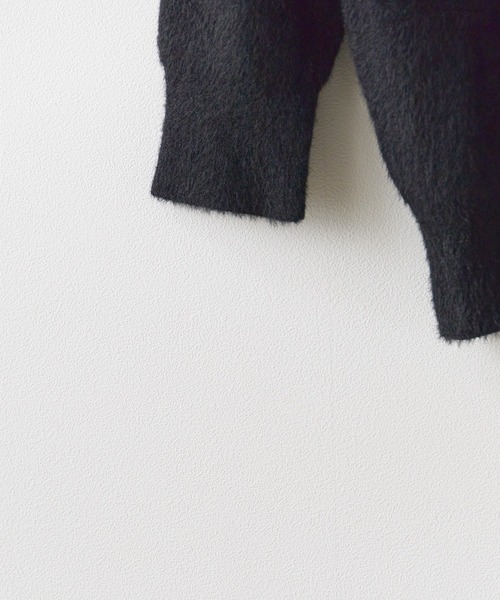 ROOPTOKYO（ループトウキョウ）の「Crew Neck Simple Shaggy Knit/クルーネック シンプルシャギーニット（ニット/セーター・メンズ・ブラック/サックスブルー/ホワイト/レッド/ベージュ/ネイビー・FREE/M/L/XL）」の8枚目の写真