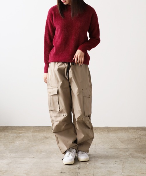 ROOPTOKYO（ループトウキョウ）の「Crew Neck Simple Shaggy Knit/クルーネック シンプルシャギーニット（ニット/セーター・メンズ・ブラック/サックスブルー/ホワイト/レッド/ベージュ/ネイビー・FREE/M/L/XL）」の20枚目の写真