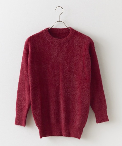 ROOPTOKYO（ループトウキョウ）の「Crew Neck Simple Shaggy Knit/クルーネック シンプルシャギーニット（ニット/セーター・メンズ・ブラック/サックスブルー/ホワイト/レッド/ベージュ/ネイビー・FREE/M/L/XL）」の17枚目の写真