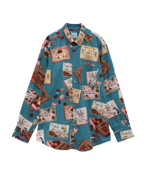 KARL HELMUT（カールヘルム）の「CHOCOLATE KITTENSプリントシャツ