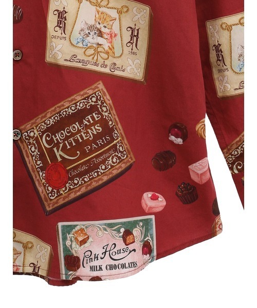 KARL HELMUT（カールヘルム）の「CHOCOLATE KITTENSプリントシャツ
