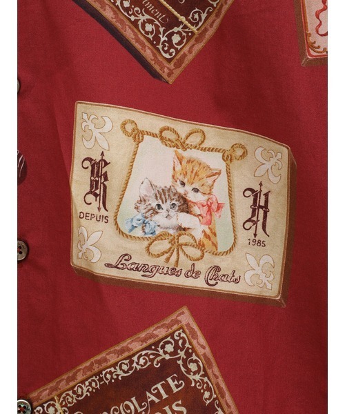 KARL HELMUT（カールヘルム）の「CHOCOLATE KITTENSプリントシャツ