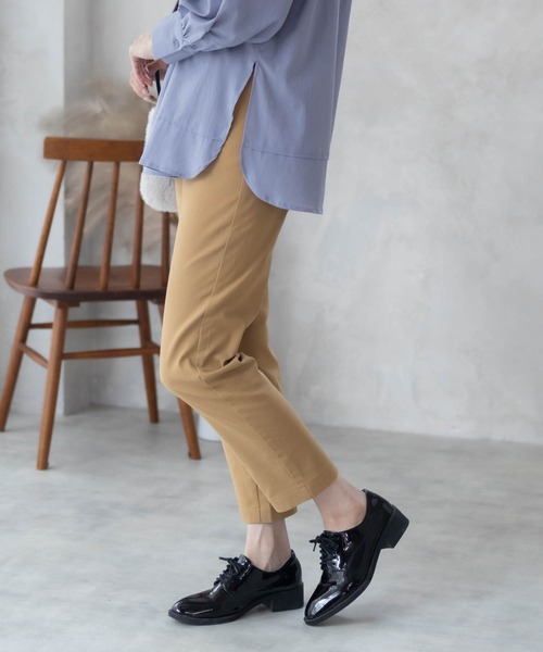 HusHusH（ハッシュアッシュ）の「HusHusH らく美パン あったか起毛 テーパードパンツ（その他パンツ・レディース・キャメル/ブラック/グレー・S/M/L）」の5枚目の写真