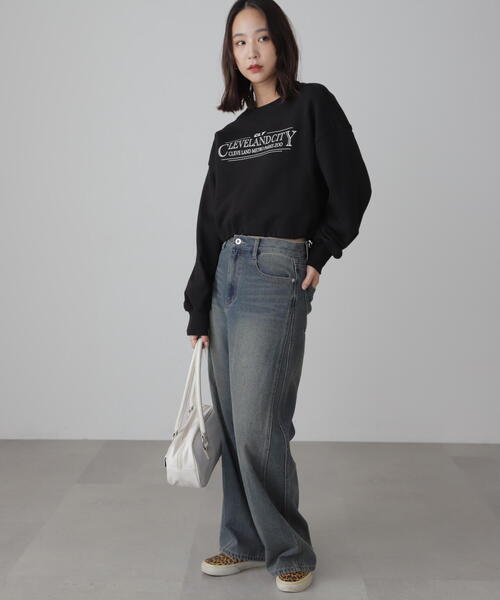 FREE'S MART(フリーズマート)の「◆裾ドロストスウェット(Tシャツ/カットソー・レディース・ホワイト/レッド/ブラック・FREE)」の12枚目の写真