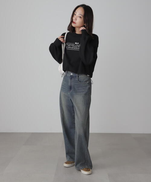 FREE'S MART(フリーズマート)の「◆裾ドロストスウェット(Tシャツ/カットソー・レディース・ホワイト/レッド/ブラック・FREE)」の13枚目の写真