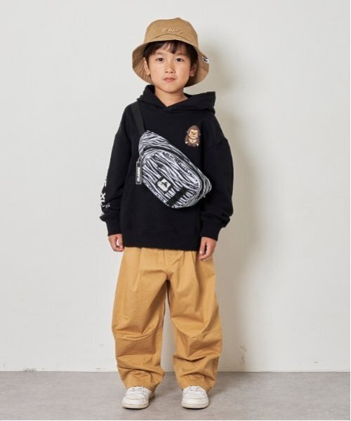 XLARGE KIDS（エクストララージキッズ）の「バルーンシルエットパンツ（その他パンツ・キッズ・ブラック/ホワイト/ベージュ・90cm/100cm/110cm/120cm/130cm/140cm）」の6枚目の写真
