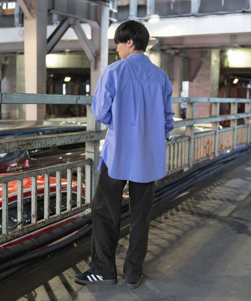【UNISEX】ALAND／Aロゴワッペンロングスリーブシャツ（シャツ/ブラウス）｜ALAND（エーランド）