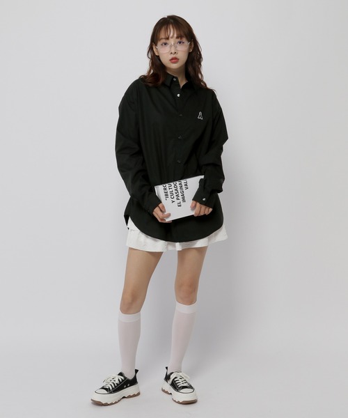 【UNISEX】ALAND／Aロゴワッペンロングスリーブシャツ（シャツ/ブラウス）｜ALAND（エーランド）