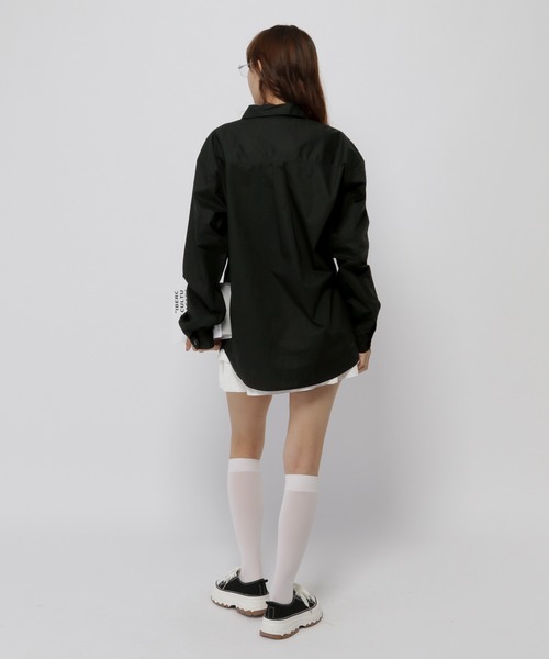 UNISEX】ALAND／Aロゴワッペンロングスリーブシャツ（シャツ