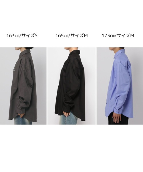 【UNISEX】ALAND／Aロゴワッペンロングスリーブシャツ（シャツ/ブラウス）｜ALAND（エーランド）