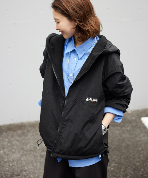 SLOBE IENA セール】【ALTUS/アルタス】SLOBE別注ハーフスナップフリース リバーシブルブルゾン SLOBE別注 ALTUS/アルタス ジャケット・アウター