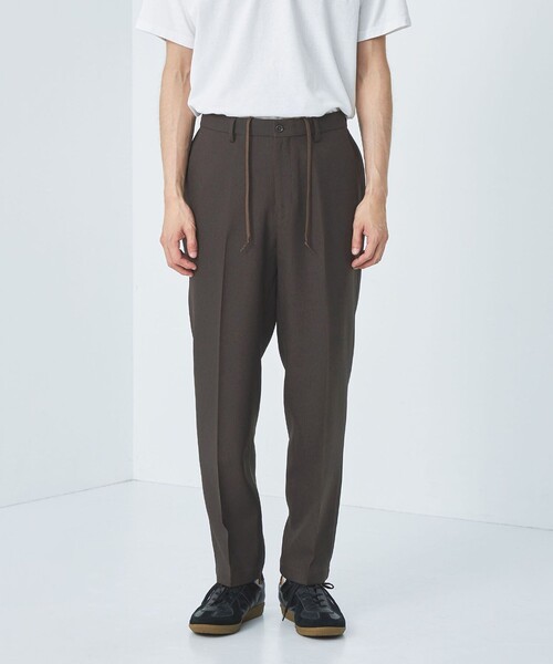 green label relaxing（グリーンレーベルリラクシング）の「メランジ ツイル ワイド ユーティリティパンツ イージーパンツ -ストレッチ・防シワ-（その他パンツ・メンズ・ダークグレー/ダークブラウン/ネイビー・S/XL/L/M）」の7枚目の写真