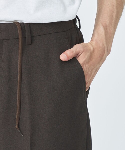 green label relaxing（グリーンレーベルリラクシング）の「メランジ ツイル ワイド ユーティリティパンツ イージーパンツ -ストレッチ・防シワ-（その他パンツ・メンズ・ダークグレー/ダークブラウン/ネイビー・S/XL/L/M）」の12枚目の写真