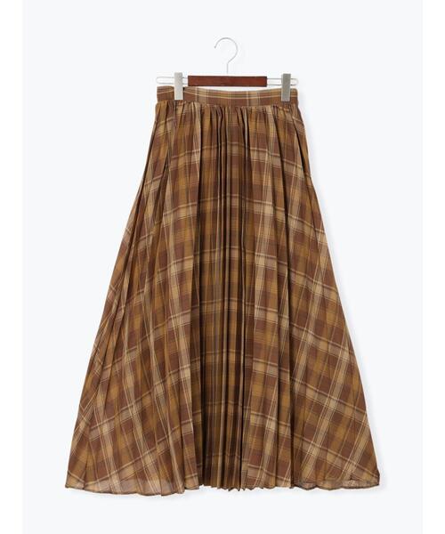 Te chichi（テチチ）の「プリーツチェックロングスカート（スカート・レディース・ブラック/ブラウン/ネイビー・F）」の19枚目の写真