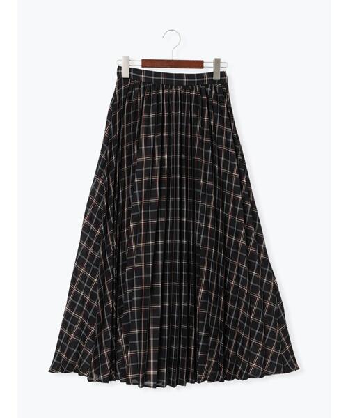 Te chichi（テチチ）の「プリーツチェックロングスカート（スカート・レディース・ブラック/ブラウン/ネイビー・F）」の21枚目の写真