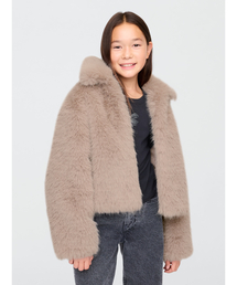 フェイクファー クロップドジャケット (キッズ)