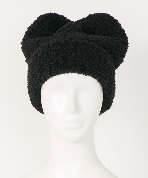 セール】もふもふ猫耳ニット帽（ニットキャップ/ビーニー