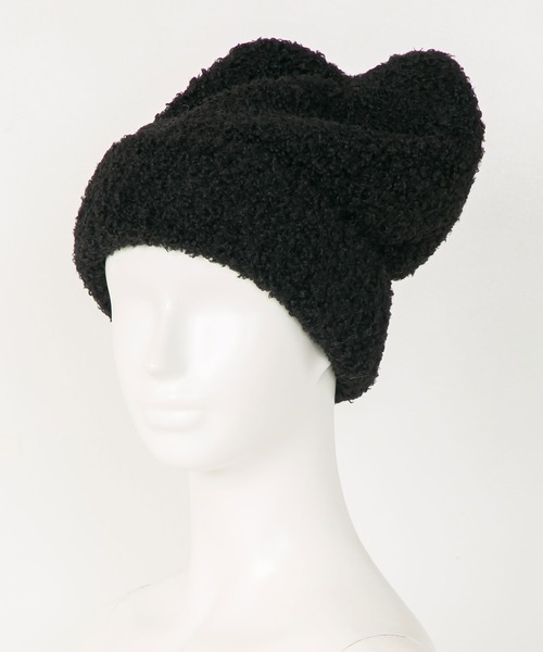 セール】もふもふ猫耳ニット帽（ニットキャップ/ビーニー