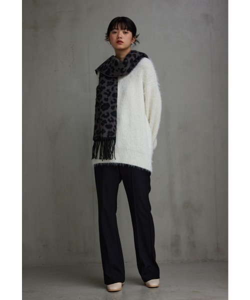 AZUL by moussy（アズールバイマウジー）の「ビッグレオパードストール（ストール/ショール・レディース・グレー系その他/ブラウン系その他・FREE）」の7枚目の写真