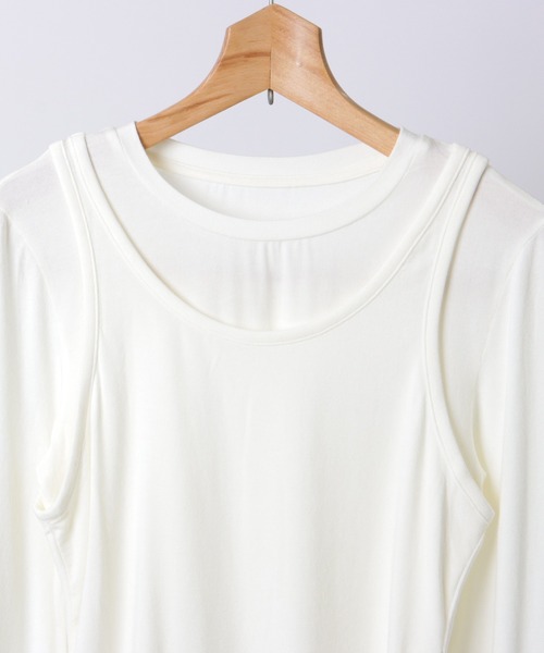 SUWDEE(スーディー)の「fake layered crew neck tops(その他トップス・レディース・グレー/ホワイト/ブラック・M)」の22枚目の写真