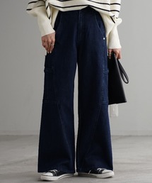 最強シルエット ストレッチデニムパンツ