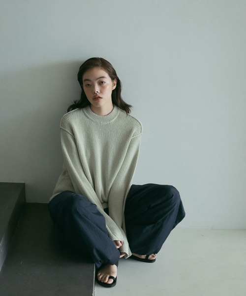 anuke Crewneck Soft Knit チャコールグレー 完売 anuke ANUKE (アンヌーク） Crewneck Soft Knit 即日発送