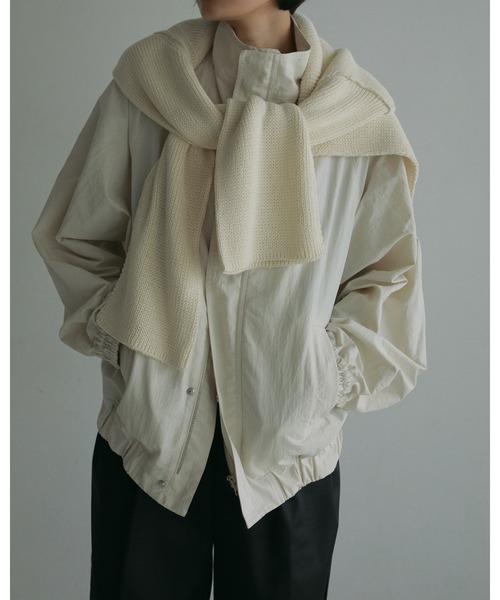 anuke(アンヌーク)の「Crewneck Lowgauge Knit(ニット/セーター・レディース・ミント/ベージュ/アイボリー・FREE)」の8枚目の写真