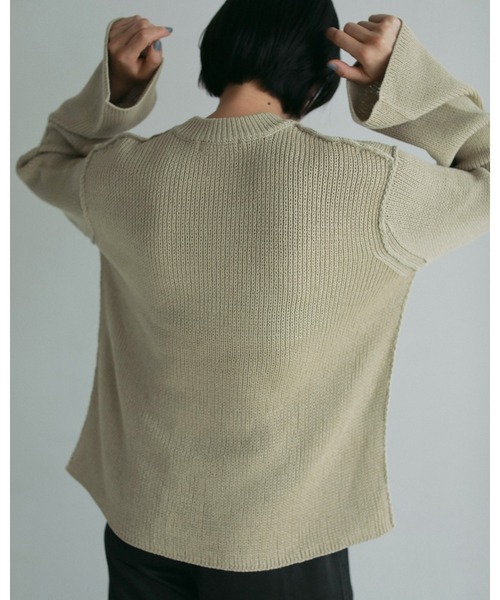 anuke(アンヌーク)の「Crewneck Lowgauge Knit(ニット/セーター・レディース・ミント/ベージュ/アイボリー・FREE)」の10枚目の写真