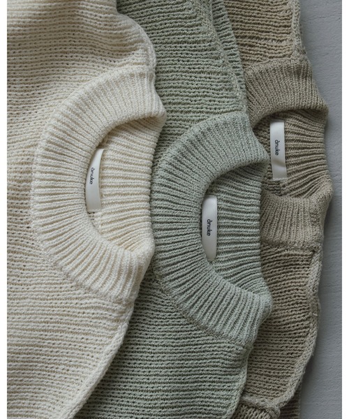 anuke（アンヌーク）の「Crewneck Lowgauge Knit（ニット