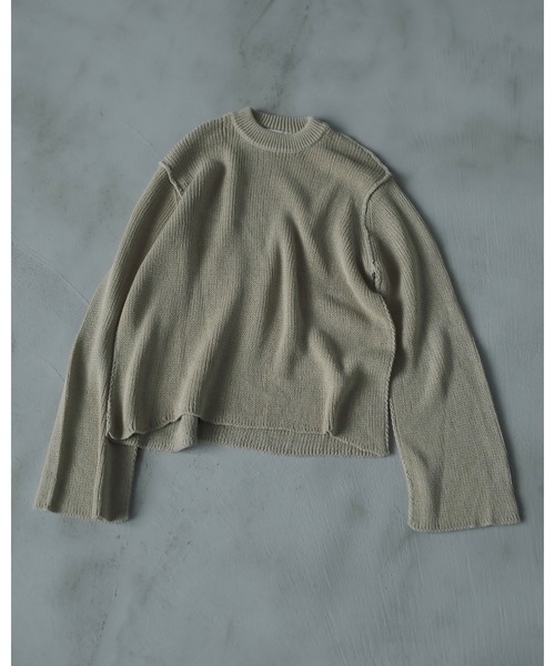 アンヌーク　Lowgauge Short Knit ベージュ アンヌーク Lowgauge Short Knit ベージュ - メルカリ