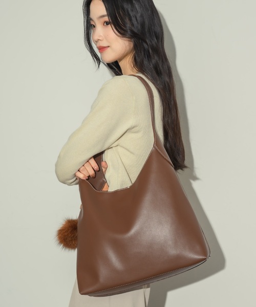 ステッチエコレザーバッグ（ハンドバッグ）｜NEUNA（ヌナ）の